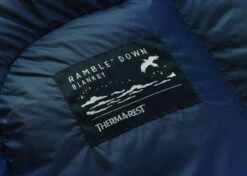 Therm-A-Rest Ramble Down Blanket 15 Therm-A-Rest Ramble Down Blanket -Trail Outfitters Shop 10810 tr ramble blanket eclipse wovenlbl 1280x1280
