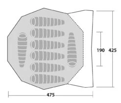 Robens Chinook Ursa -Trail Outfitters Shop 130244 Chinook Ursa Drawing Floorplan3 1280x1280