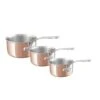 Mauviel Set Of 3 Saucepans M'6 S
