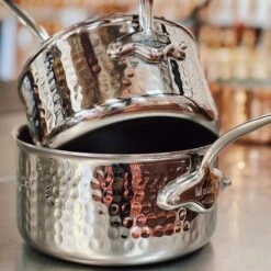 Mauviel Set Of 3 Saucepans M'Elite