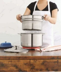 Le Creuset Classic Classic Stainless Steel Pasta Pot With Colander Insert -Trail Outfitters Shop 96200520001000 LS00004 1280x1280