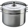 Le Creuset Stainless Steel Pasta Pot With Colander Insert